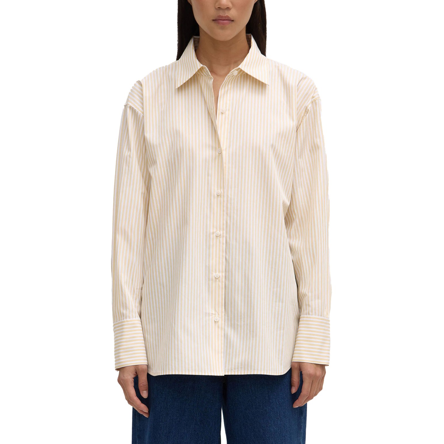 Assembly Label Signature Poplin Shirt Chamomile/White